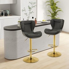 Set of 2 Bar Stools Kitchen