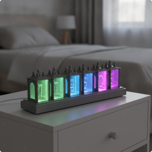 Nixie tube style - nixie, clock