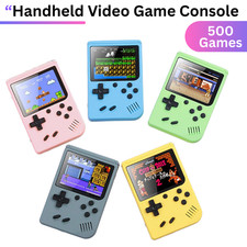 Handheld Retro Game Console with 500 Built-in Games Portable Gameboy for Kids UK