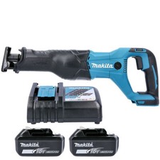 Makita DJR186 18V Cordless Reciprocating Saw With 2 x 5.0Ah Batteries & Charger