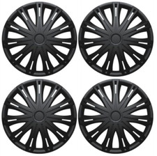 MERCEDES VITO VAN WHEEL TRIMS HUB CAPS COVER FULL SET 4 BLACK PLASTIC 16" INCH