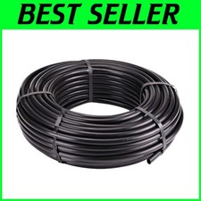 200ft 1/2 Inch Drip Irrigation Tubing, Black Polyethylene