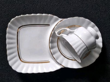 Vintage * Coffee Service * CHODZIEZ * Made in Poland * Gold Rim