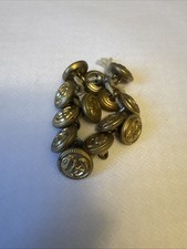 13 Vintage Naval Uniform Buttons