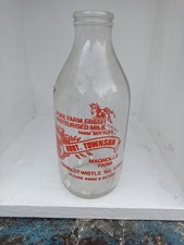Vintage milk bottles, ROBERT TOWNSON