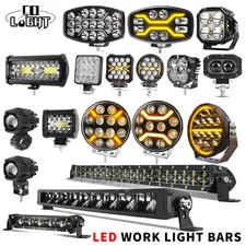 LED Work Light Bar Flood Spot Lights Driving Offroad Car Truck SUV 4x4 ATV 12V