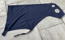 Snuggy Hoods Navy Blue Pull On Turnout Hood M Repaired