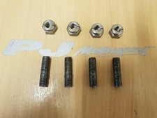 COSWORTH TURBO MANIFOLD STUDS & STAINLESS AEROTIGHT NUTS(4) TOP QUALITY O.E SPEC