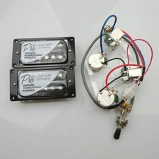 Complete Epiphone Solderless Probucker Pickup Set & Wiring Loom - Black