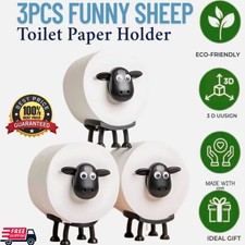 1-3x FUNNY SHEEP TOILET PAPER HOLDER QUIRKY BATHROOM DECOR LOO ROLL STORAGE UK 