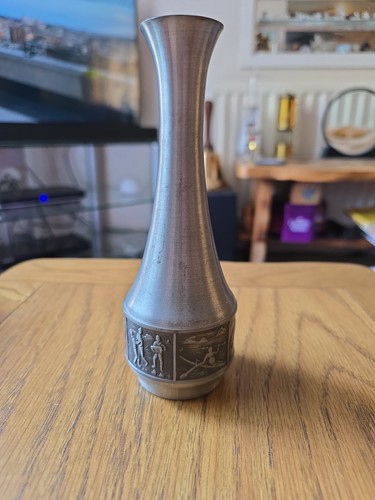 Norwegian pewter vase made - norwegian,