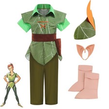 Kids Boys Peter Pan Cosplay Costume Outfit Party Fancy Dress Up Christmas Xmas🎄