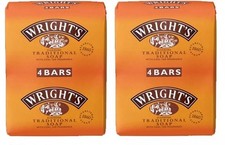 8 X Wrights Coal Tar Soap 100g Bar Traditional Antiseptic All Skin Types