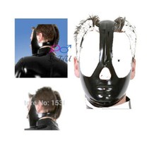Sexy men's women's Latex Hood