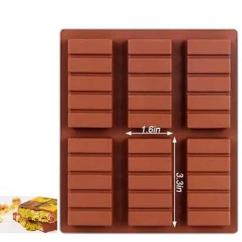 Silicone chocolate bar mould - chocolate,