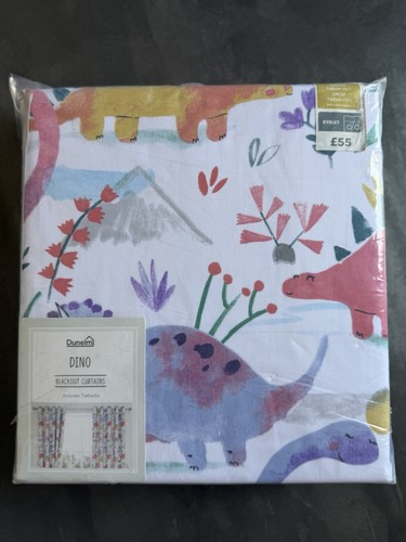 Dunelm dino blackout eyelet - blackout,
