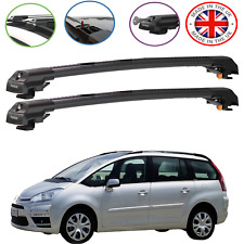 CITROEN C4 PICASSO 2006 - 2013 LOCKABLE BLACK CROSS BARS ROOF BARS RACK 75 KG
