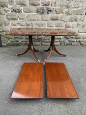 Antique Mahogany Twin Pillar