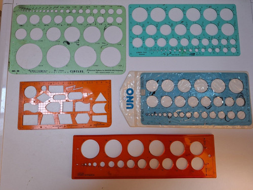 Vintage various circle ellipse - circle,