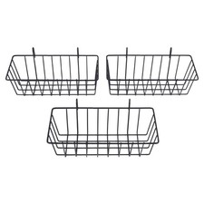 3 Pcs Wire Baskets,Wall Grid