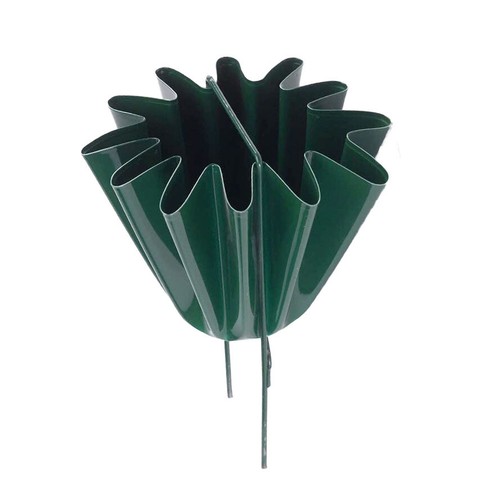 Green metal henley - metal,