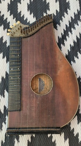Antique concert zither j - concert, by
