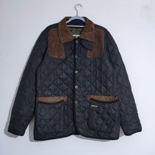 Barbour Limited Edition To Ki To Large Black Variagated Sporting Quilted Jacket