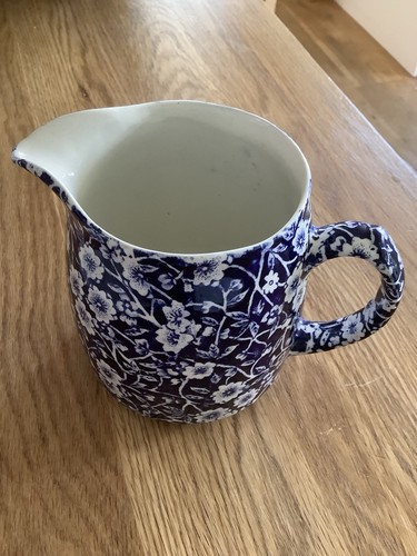 Burleigh blue calico jug 10cm - blue,