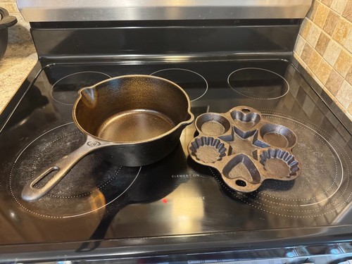 Cast iron saucepan and - iron,