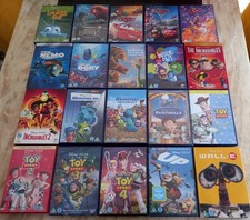 Disney Pixar Dvd Collection Bundle Kids Movies Toy Story 1 2 3 Finding Nemo Cars