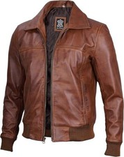 Men's Distressed Brown Leather
