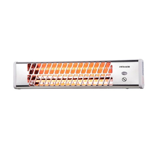 Wall mounted quartz heater - mounted,