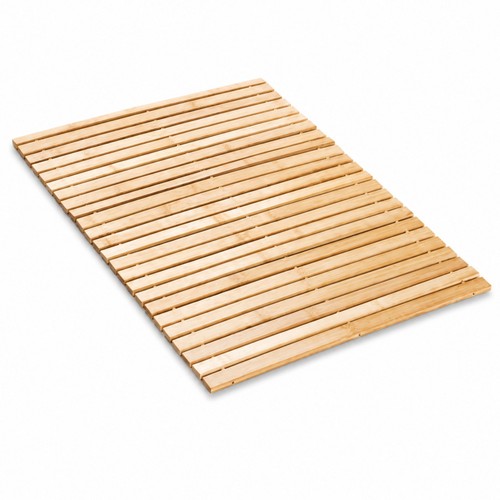 Folding bamboo bath mat - folding,