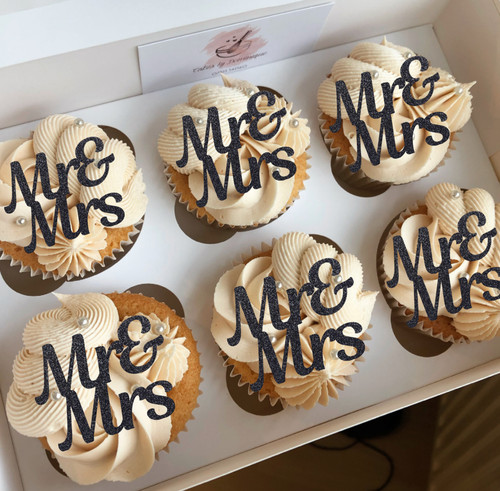 Mrs cupcake toppers - mr,