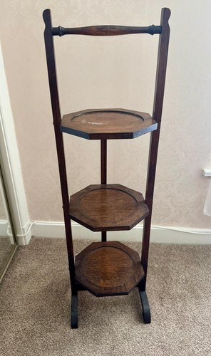 Vintage wooden tier folding - 3-tier,