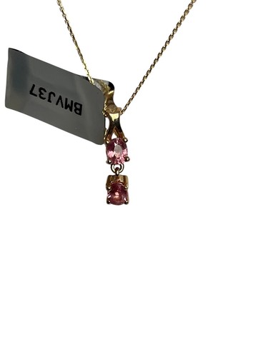Padparadscha sapphire - sapphire, 9k