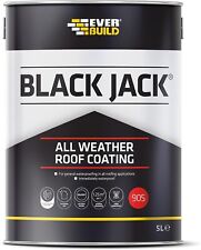 Everbuild Black Jack 905 All Weather Roof Coating Weatherproof Black 5L
