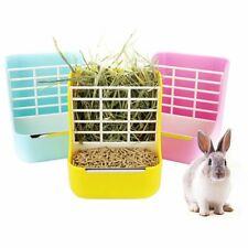 2 in 1 Rabbit Guinea Pig Chinchilla Hay Feeder Less Wasted  Bowl For Hamster UK~