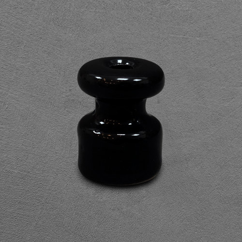 Black porcelain insulator - porcelain, for