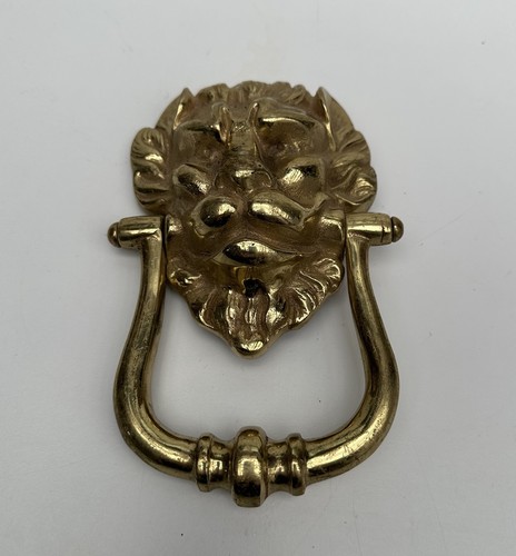 Solid brass lion head - solid,