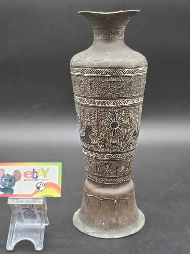 Antique egyptian brass vase - antique,