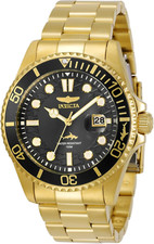 Invicta Pro Diver 30026 Men’s Quartz Watch 43mm Black Dial Stainless Steel 10Bar