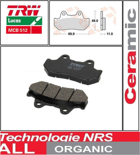 Rear brake pads trw lucas - rear,