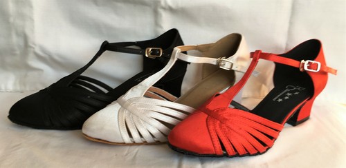Ladies black red silver - or,