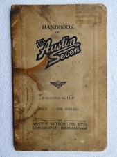 AUSTIN SEVEN HANDBOOK 1316