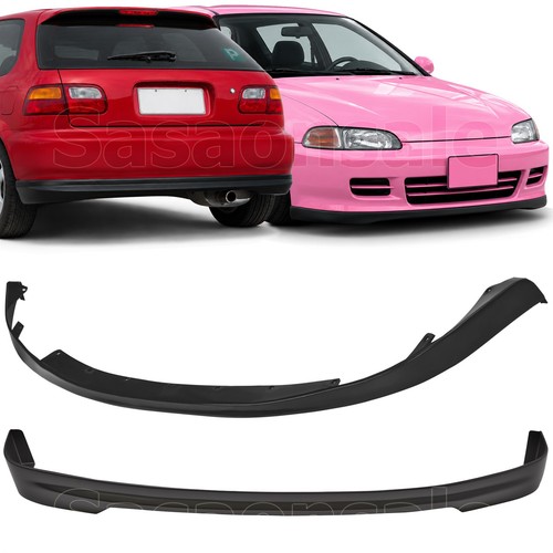 Front bumper lip spoiler - front, rear