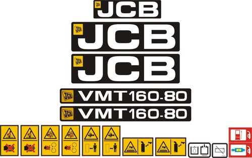 Jcb vtm 160 roller decal - jcb,