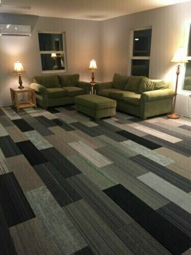 Mix plank carpet tiles - mix,