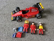 Vintage 1994 Playmobil Bosch Goodyear formula 1 Race Car  3603 