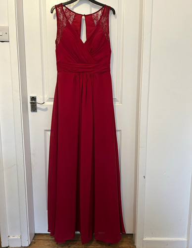 Red lace sleeveless - lace,